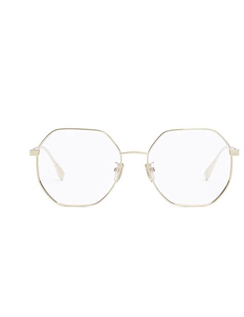 Eyeglasses Fendi FF FE50053U Frame color Gold